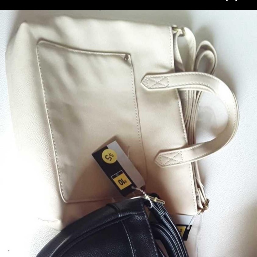 Nude cross body purse